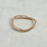 eNewton Design HOPE SINCERITY GOLD PATTERN BEAD BRACELET