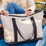 Scout TRIPLE ADVISOR TRAVEL BAG FW26 Putty Box Quilted