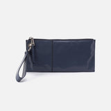 Hobo VIDA WRISTLET Blue Stone Polished Leather