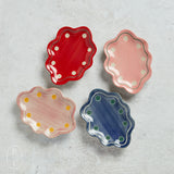 Creative Co-op STONEWARE SCALLOPED DISH