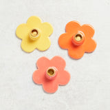 Creative Co-op STONEWARE FLOWER SHAPED TAPER HOLDER