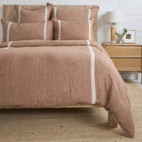 Pom Pom At Home RORY DUVET Terra Cotta Flax