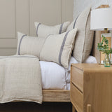 Pom Pom At Home RORY BIG PILLOW Flax Midnight 28 x 36