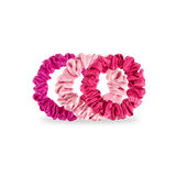Teleties SILK SCRUNCHIE PACK OF 3 Rose All Day Small