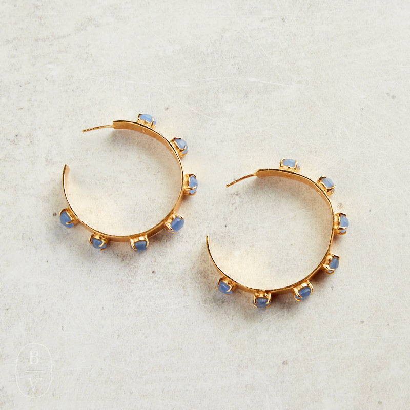 Virtue THE HANNAH EARRINGS Cornflower