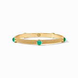 Julie Vos CABOCHON BANGLE Iridescent Emerald Green