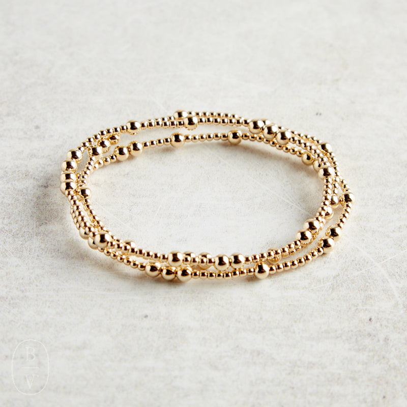 eNewton Design EGIRL HOPE UNWRITTEN GOLD BRACELET 5.5