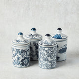 Creative Co-op STONEWARE PATTERN SPICE JAR