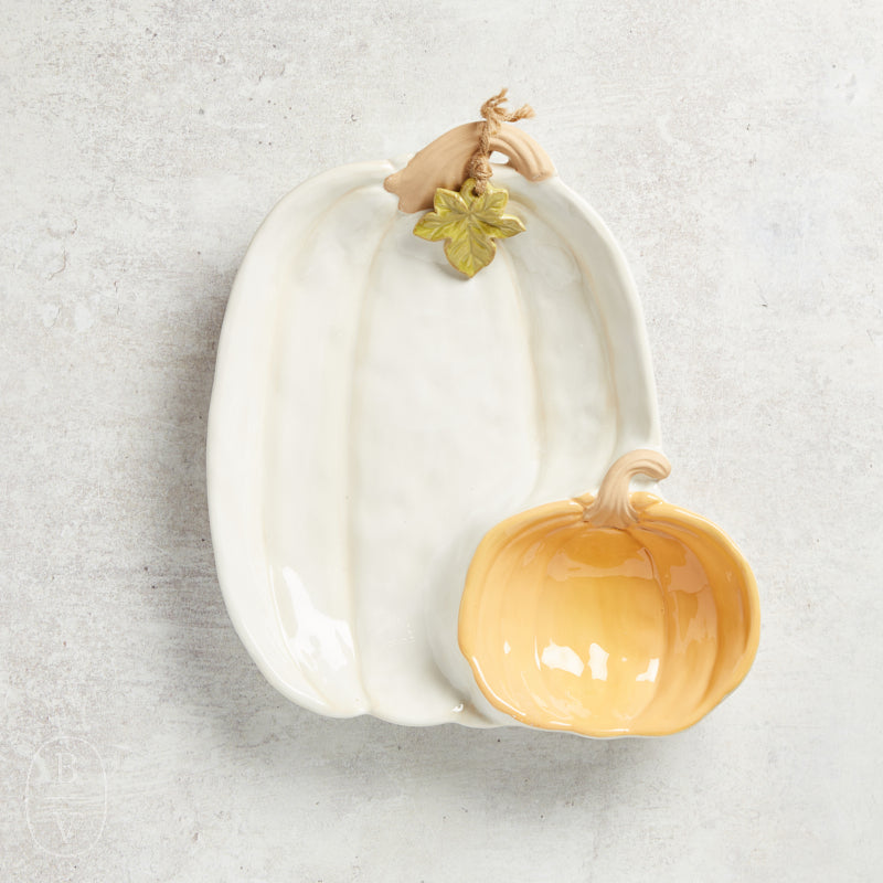 Mudpie PUMPKIN CHIP AND DIP SERVER