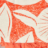 Creative Co-op PATTERN AND RUFFLE PRINTED TEA TOWEL