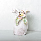 Dixie Pottery GOLD RIM SAK VASE NO 1 Pink Dot