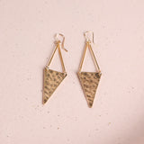 CV Designs TRIANGLE BAR DROP EARRINGS