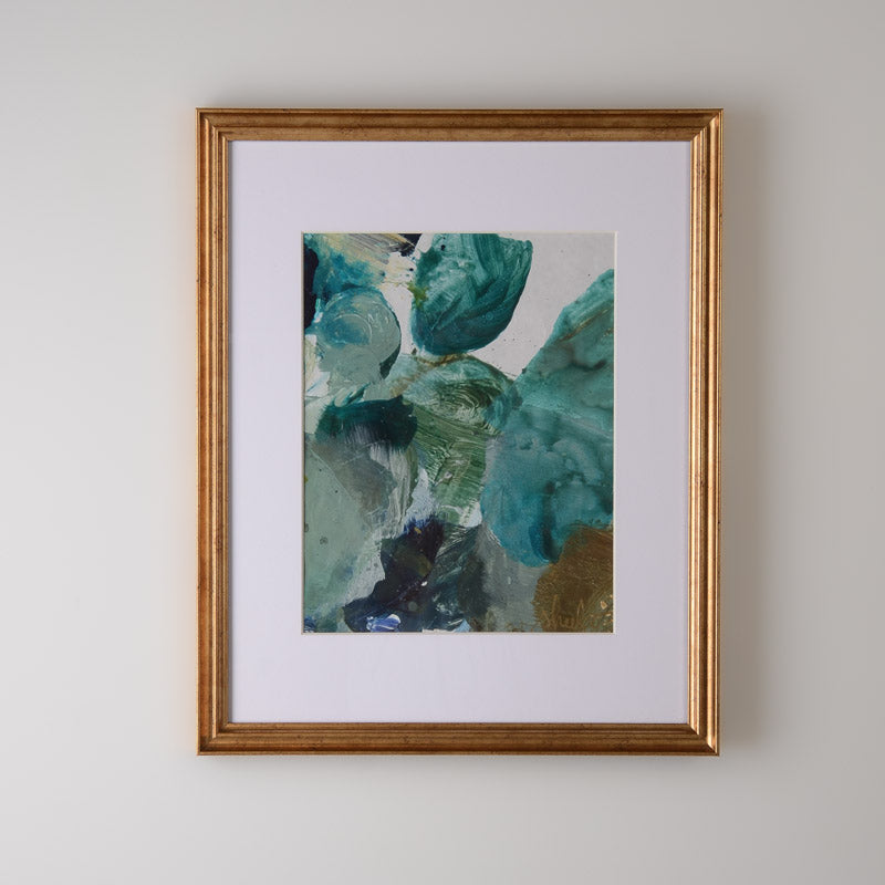 Shelley Bolton Art, LLC FRAMED PALETTE SERIES 11X14 GOLD No 4