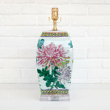 The Han House SQUARE FAMILLE ROSE JAR LAMP NO SHADE