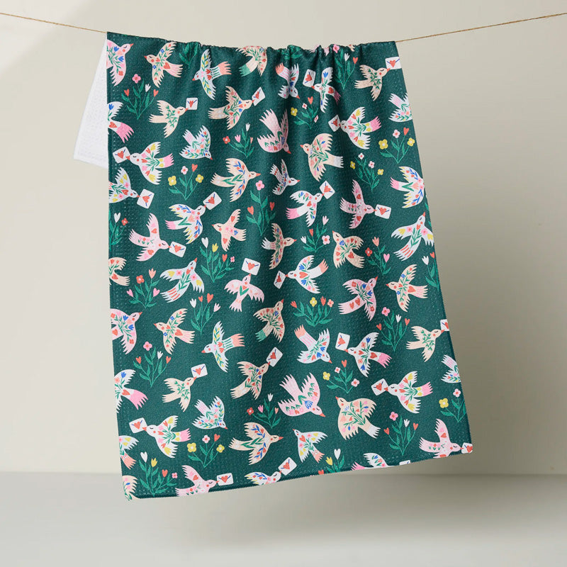 Geometry BIRDSONG POST TEA TOWEL