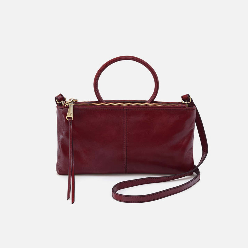 Hobo SABLE CROSSBODY Polished Leather Saddleberry