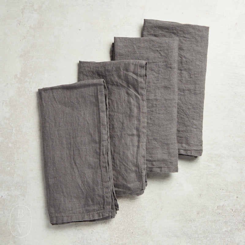 Deborah Rhodes WASHED LINEN NAPKIN Grey 22