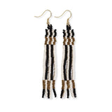 Ink and Alloy MELISSA EARRINGS Black White
