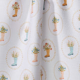 Geometry RAINBOOTS IN BLOOM TEA TOWEL