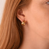 Golden Stella X SHAPE STUD EARRINGS Gold