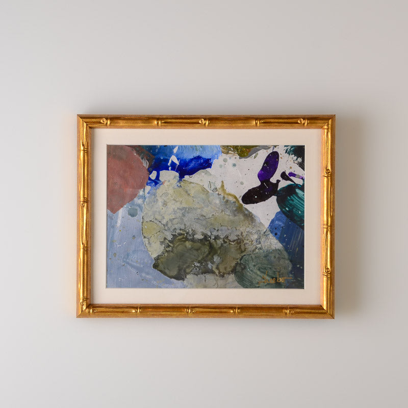 FRAMED PALETTE SERIES 8X10 GOLD BAMBOO No 1