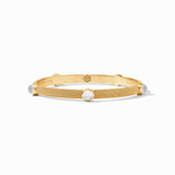 Julie Vos CABOCHON BANGLE Iridescent Clear Crystal