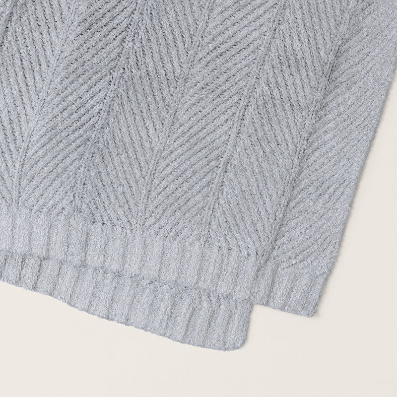 Barefoot Dreams COZY SHINE HERRINGBONE BLANKET