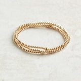 eNewton Design CLASSIC BEAD BRACELET Gold 2.5mm