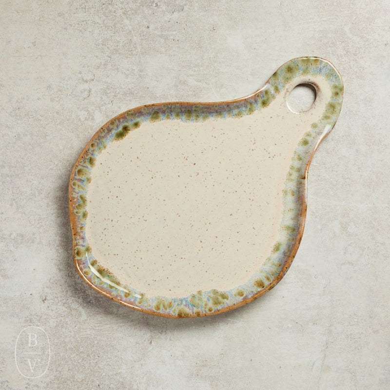 Etta B Pottery CHEESE BOARD Botanical