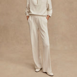 Varley THE WIDE LEG PANT 28 Ivory Marl