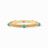 Julie Vos CABOCHON BANGLE Iridescent London Blue