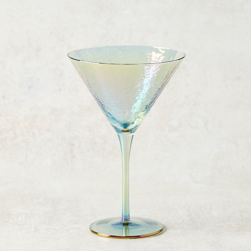 Zodax APERITIVO MARTINI GLASS Luster Blue