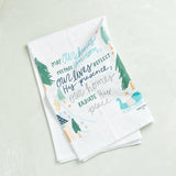 Doe A Deer MAY OUR HEARTS PREPARE HIM ROOM SACK TOWEL