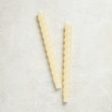 Creative Co-op UNSCENTED TWISTED TAPER CANDLE SET OF 2