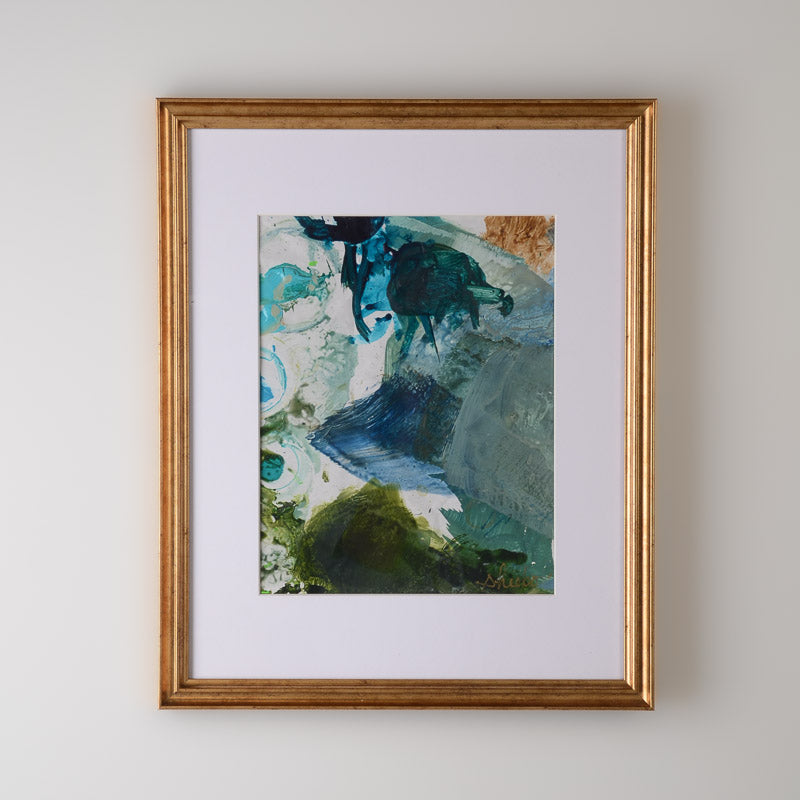 FRAMED PALETTE SERIES 11X14 GOLD No 1