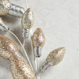 Creative Co-op GLITTER FAUX LIGHT BULB SPRAY 25