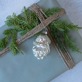 Ragon House SANTA HEAD ORNAMENT Silver 3.5
