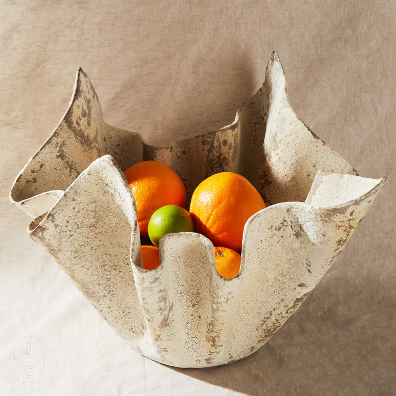 One Hundred 80 Degrees MOUCHOIR PLANTER White 11 x 14