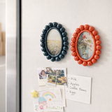 Creative Co-op OVAL RESIN BOBBIN PHOTO FRAME