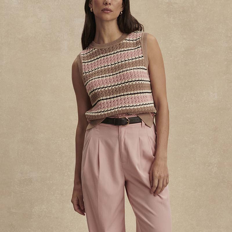 Varley DEELEY STRIPE STITCH TANK