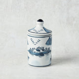 Creative Co-op STONEWARE PATTERN SPICE JAR Landscape