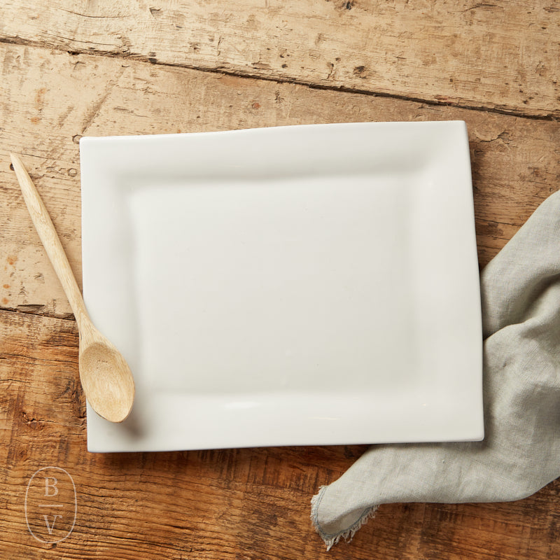 Alex Marshall Studios RECTANGLE PLATTER Gloss White Large