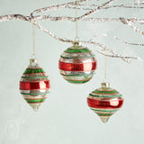 STRIPED CHRISTMAS ORNAMENT