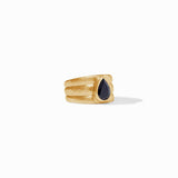 Julie Vos CIRQUE STONE RING Obsidian Black