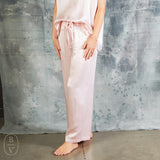 PJ Harlow JOLIE SATIN CAPRI PANT Blush