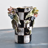 Dixie Pottery MAGNOLIA AND VINE VASE TALL 1