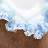 Dixie Pottery SEASIDE BOWL LARGE SERVER WITH GOLD LUSTER RIM 1