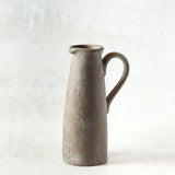 K and K Interiors TERRACOTTA PITCHER WITH BRONZE GLAZE 14.5