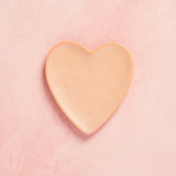 Creative Co-op MATTE STONEWARE HEART SHAPED DISH Terracotta