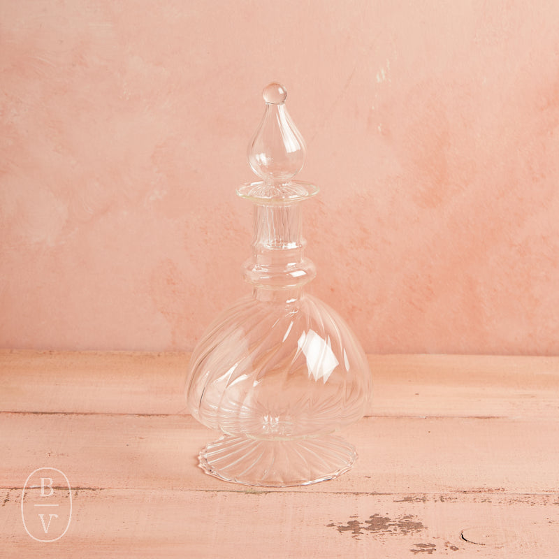 Creative Co-op PRESSED GLASS DECANTER 16 Oz